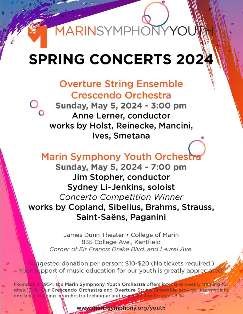 Flyer for Spring Youth Concert